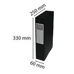 EXACOMPTA - Boite de classement a élastique - Dos 60mm - 24 x 32 - Carte lustrée F.S.C 7/10eme - Couleur noire