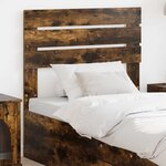 vidaXL Tête de lit Chêne fumé 80 cm Bois d'ingénierie