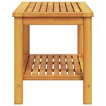 vidaXL Table d'appoint Marron 70 x 40 x 45 cm Bois d'Acacia Massif