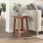 vidaXL Tabouret Naturel 30 x 30 x 47 cm Bois d'Acajou