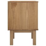 vidaXL Table de chevet OTTA marron et blanc 45x39x57cm bois pin massif