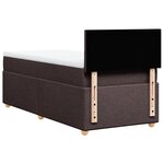 vidaXL Sommier à lattes de lit avec matelas Marron foncé 80x200 cm