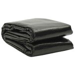 vidaXL Couverture de piscine Noir 975 x 488 cm PE