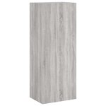 vidaXL Unités murales TV 4 Pièces sonoma gris bois d'ingénierie