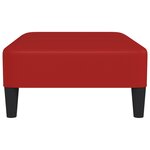 Vidaxl repose-pied rouge bordeaux 78x56x32 cm similicuir