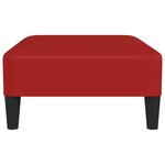 vidaXL Repose-pied Rouge bordeaux 78x56x32 cm Similicuir