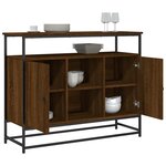 vidaXL Buffet chêne marron 100x35x80 cm bois d'ingénierie
