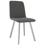 vidaXL Chaises à manger lot de 2 gris velours