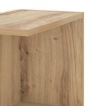 vidaXL Étagère d'angle murale chêne artisanal bois d'ingénierie