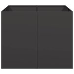 vidaXL Jardinière noir 100x100x80 cm acier