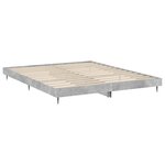 vidaXL Cadre de lit sans matelas gris béton 120x200 cm