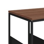 vidaXL Table d'appoint Noir 55x36x59 5 cm Bois d'ingénierie