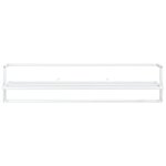 vidaXL Porte-serviettes Blanc 95x25x22 cm Fer