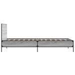 vidaXL Cadre de lit avec tête de lit Sonoma gris 80 x 200 cm