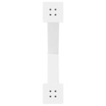 vidaXL Pieds de table à manger en forme de X  3 pièces  blanc  80 x (72-73) cm  acier