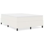 vidaXL Lit à ressorts Crème 140 x 190 cm Tissu en velours côtelé