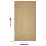 vidaXL Tapis en sisal pour griffoir 80x150 cm