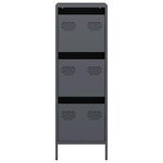 vidaXL Buffet haut anthracite 39x35x103 5 cm acier