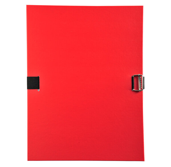 Chemise EXT. PLASTIQUE AVEC RABAT ROUGE x 10 EXACOMPTA