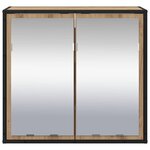 vidaXL Étagère Murale avec étagère Chêne artisanal 65 x 20 x 60 cm