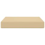 vidaXL Coussin de canapé d'extérieur Beige 60 x 60 x 8 cm Polyester