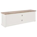 Vidaxl meuble tv blanc 120 x 30 x 40 cm bois