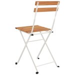 vidaXL Chaises de bistrot pliantes 4 Pièces Bois d'acacia solide et acier