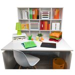 Porte-revues Mag-cube Autentik - Blanc - Exacompta