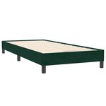 vidaXL Sommier à lattes de lit et matelas vert foncé 80x220 cm velours