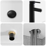 vidaXL Meuble de lavabo mural Gris béton 49 x 41 x 63 cm
