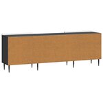vidaXL Meuble TV Noir 150 x 31 x 52 cm Bois d'ingénierie