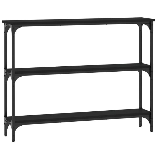 vidaXL Table console noir 100x22 5x75 cm bois d'ingénierie