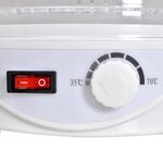vidaXL Déshydrateur alimentaire rond 250 W 6 plateaux