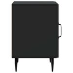 vidaXL Cabinet de chevet Noir 43 x 34 5 x 50 cm Bois d'ingénierie