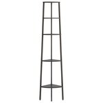 vidaXL Étagère d'angle 5 niveaux Noir 45 5x31 5x180 cm