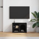 vidaXL Meuble TV Noir 60 x 35 x 40 cm Bois d'ingénierie