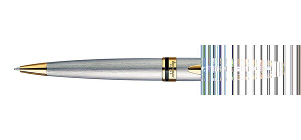 Stylo à bille Expert Pte Moyenne Corps Métal Satiné Attribut Or WATERMAN