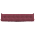 vidaXL Coussin de Dos Bordeaux 200 x 24 x 50 cm tissu