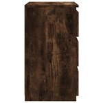 vidaXL Tables de chevet 2Pièces Chêne fumé 40x35x62 5cm Bois d'ingénierie