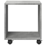 vidaXL Armoire à roulettes gris béton 37x33x42 5 cm bois d’ingénierie