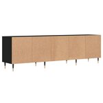 vidaXL Meuble TV noir 150x30x44 5 cm bois d'ingénierie