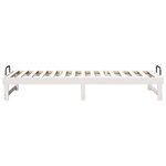 vidaXL Cadre de lit Blanc 80 x 200 cm Pin massif