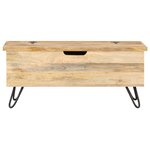 vidaXL Coffre 90x40x45 cm Bois solide de manguier