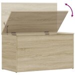 vidaXL Coffre de rangement Chêne sonoma 84x42x46 cm Bois d'ingénierie