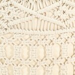 vidaXL Pouf fait à la main en macramé 45x30 cm Coton