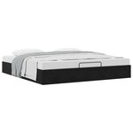 vidaXL Cadre de lit ottoman sans matelas noir 200x200 cm velours