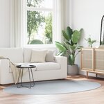 vidaXL Tapis "HUARTE" gris 160x230 cm ovale
