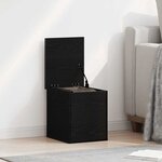 vidaXL Boîte de Rangement Chêne noir 30 x 35 x 35 cm Bois d'ingénierie