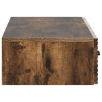 vidaXL Table d'appoint murale 87 5 x 34 5 x 17 cm Bois d'ingénierie