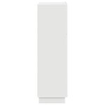 vidaXL Bureau d'écriture blanc Blanc Bois d'ingénierie Moyen